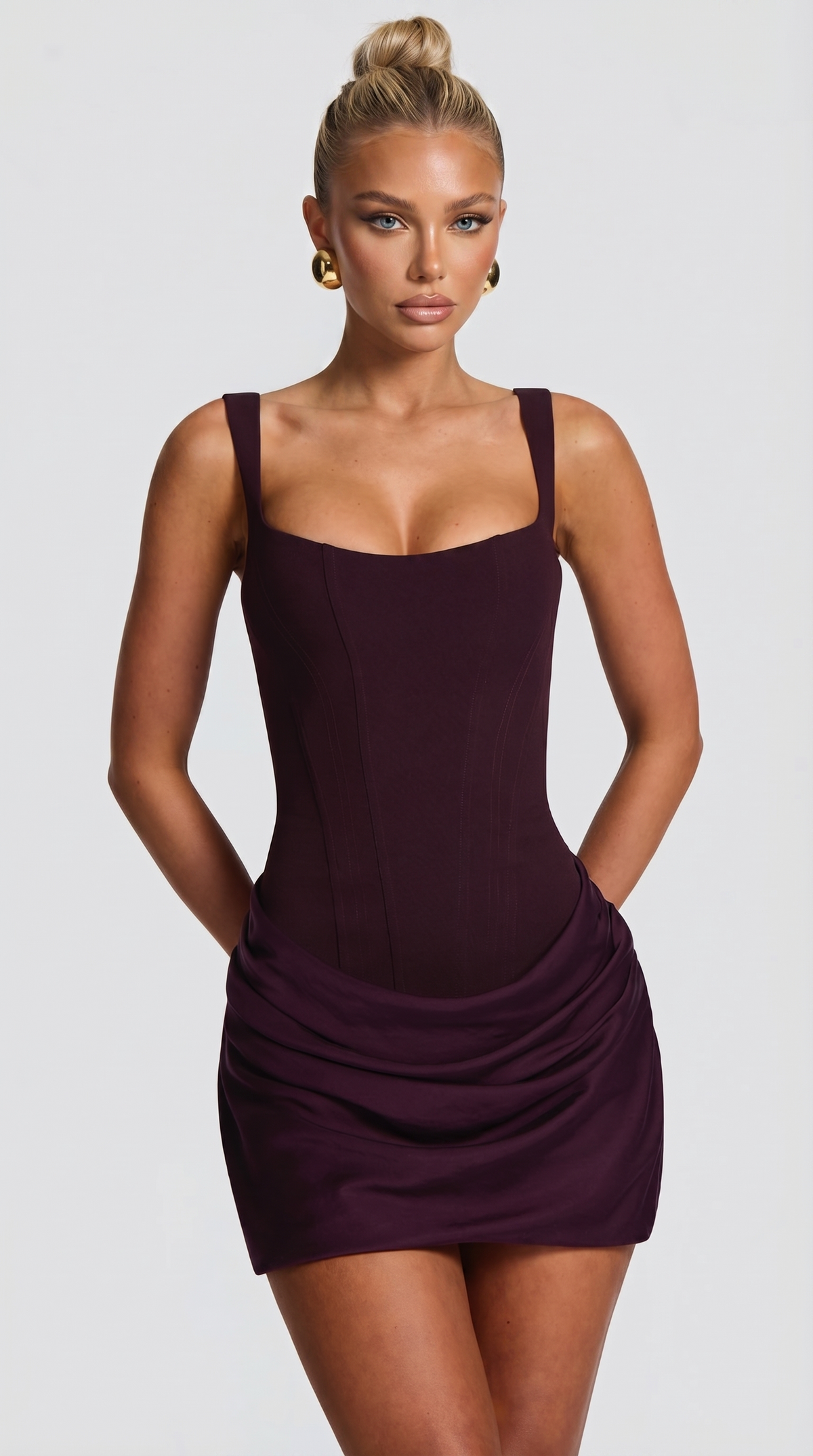 Clara Minikleid - Plum