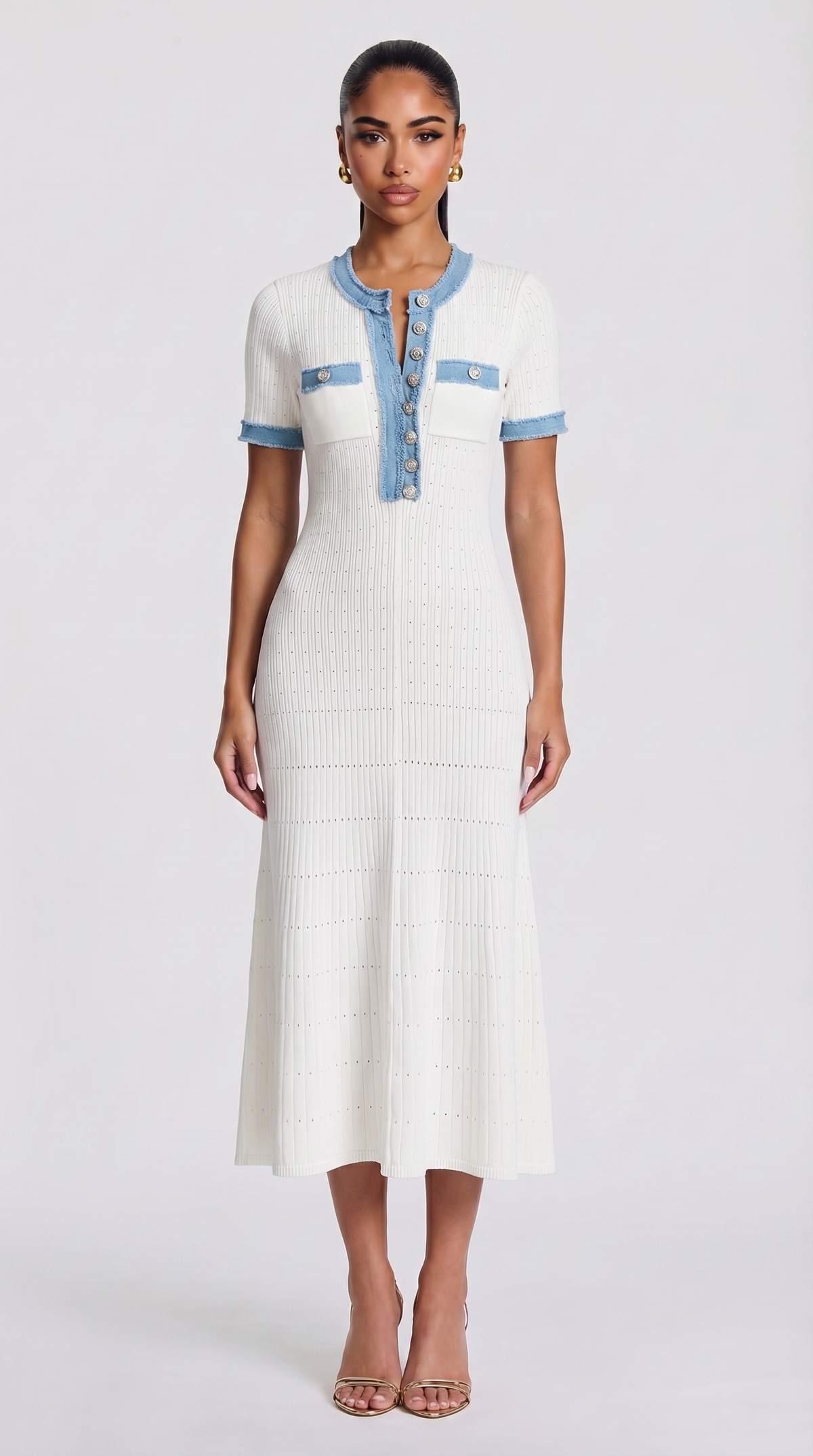 Siera Maxikleid - Weiß