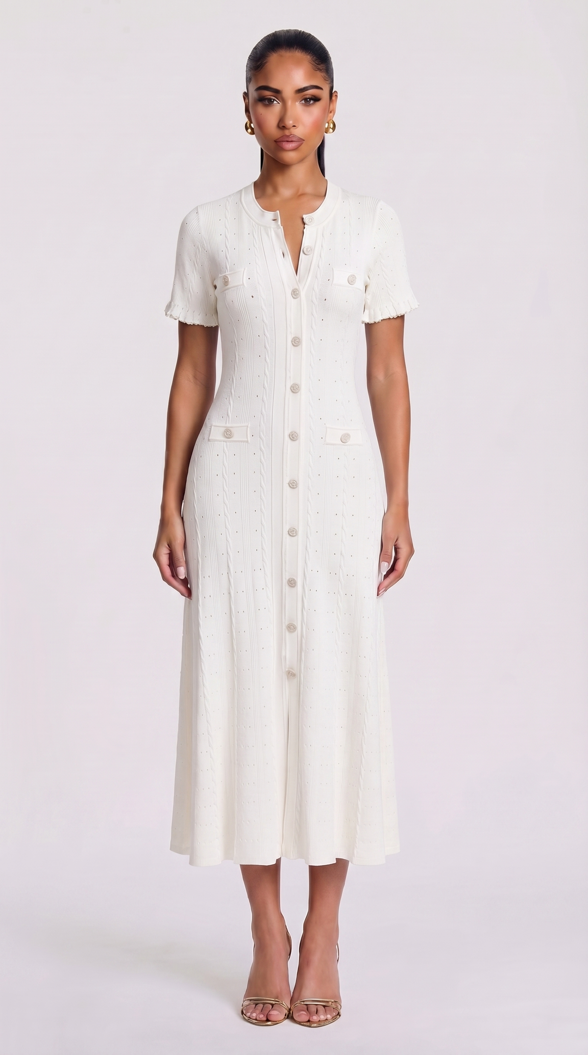 Aria Maxikleid - Weiß