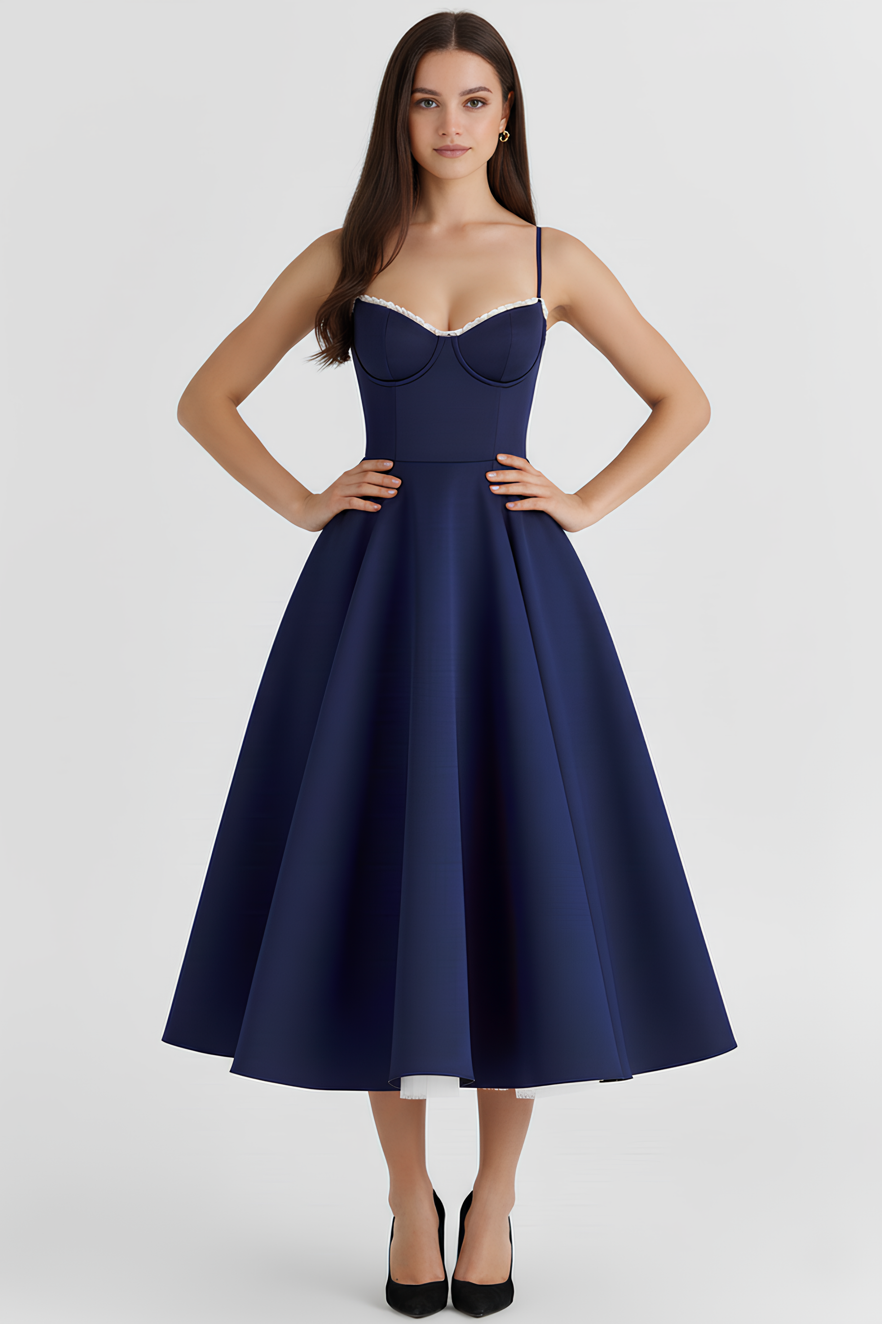 Cloe Midi Dress - Double-layered