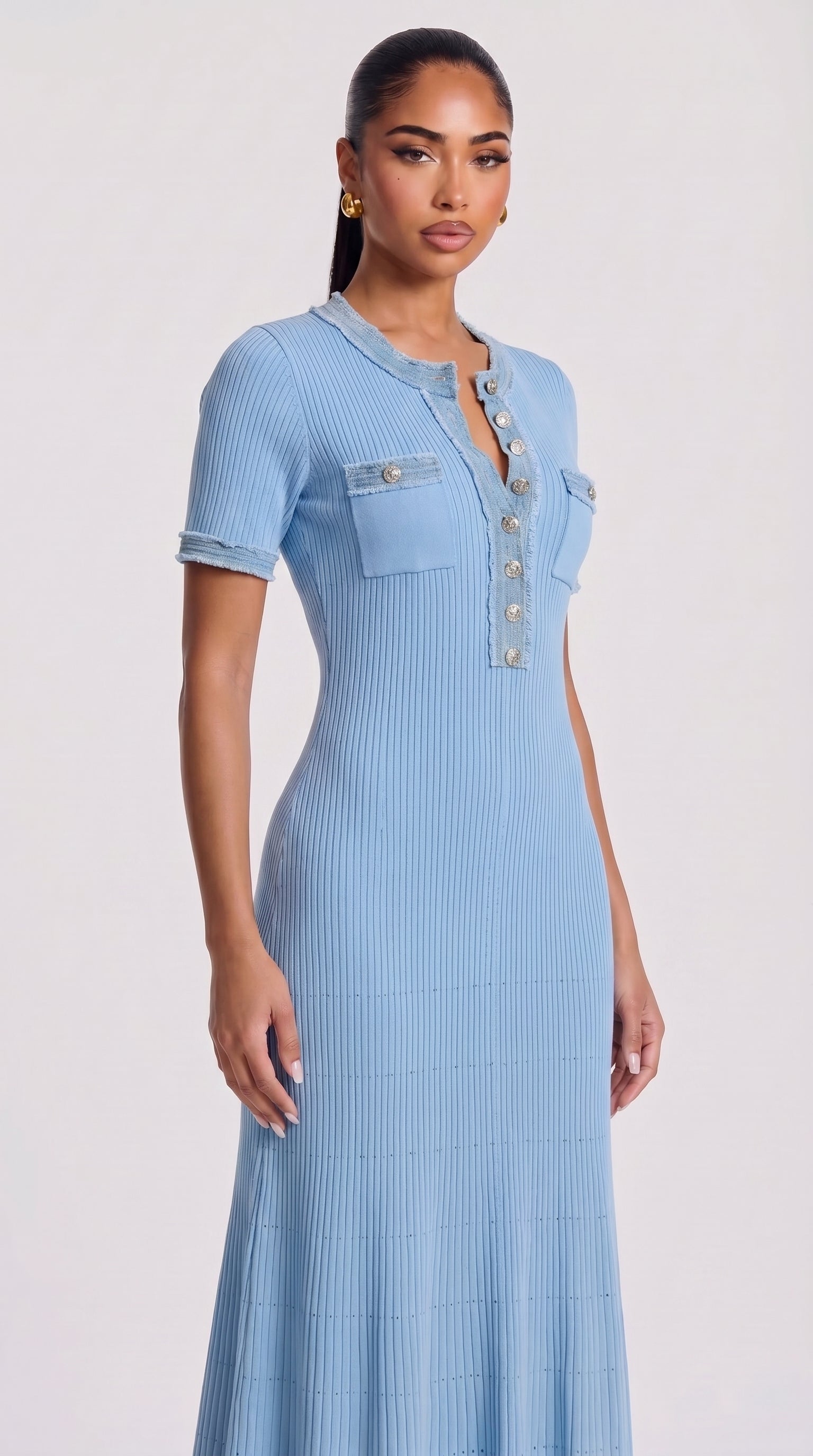 Siera Maxikleid - Blau