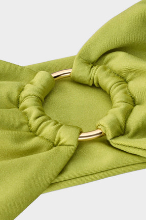 Caia Top - Citrus Green Shine