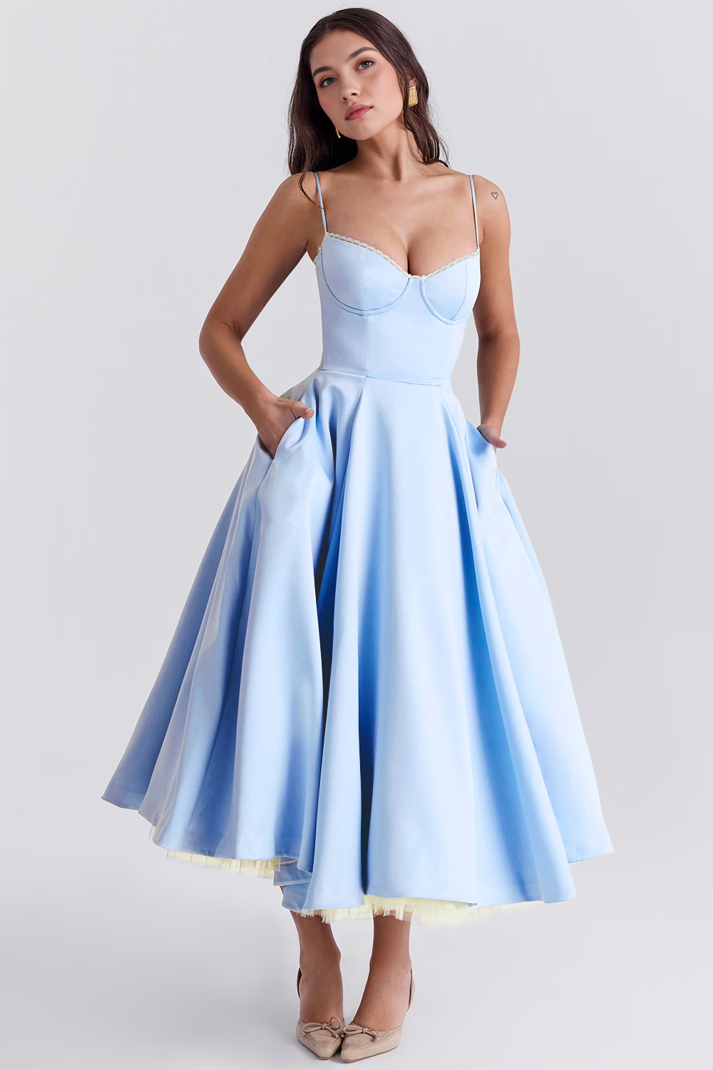 Cloe Midi Dress - Double-layered