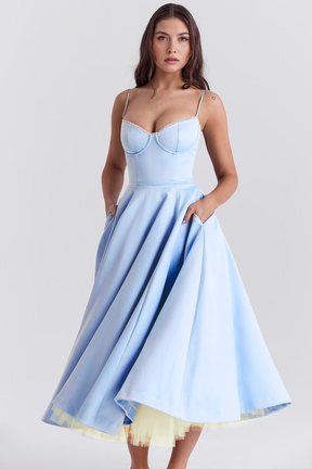 Cloe Midi Dress - Double-layered