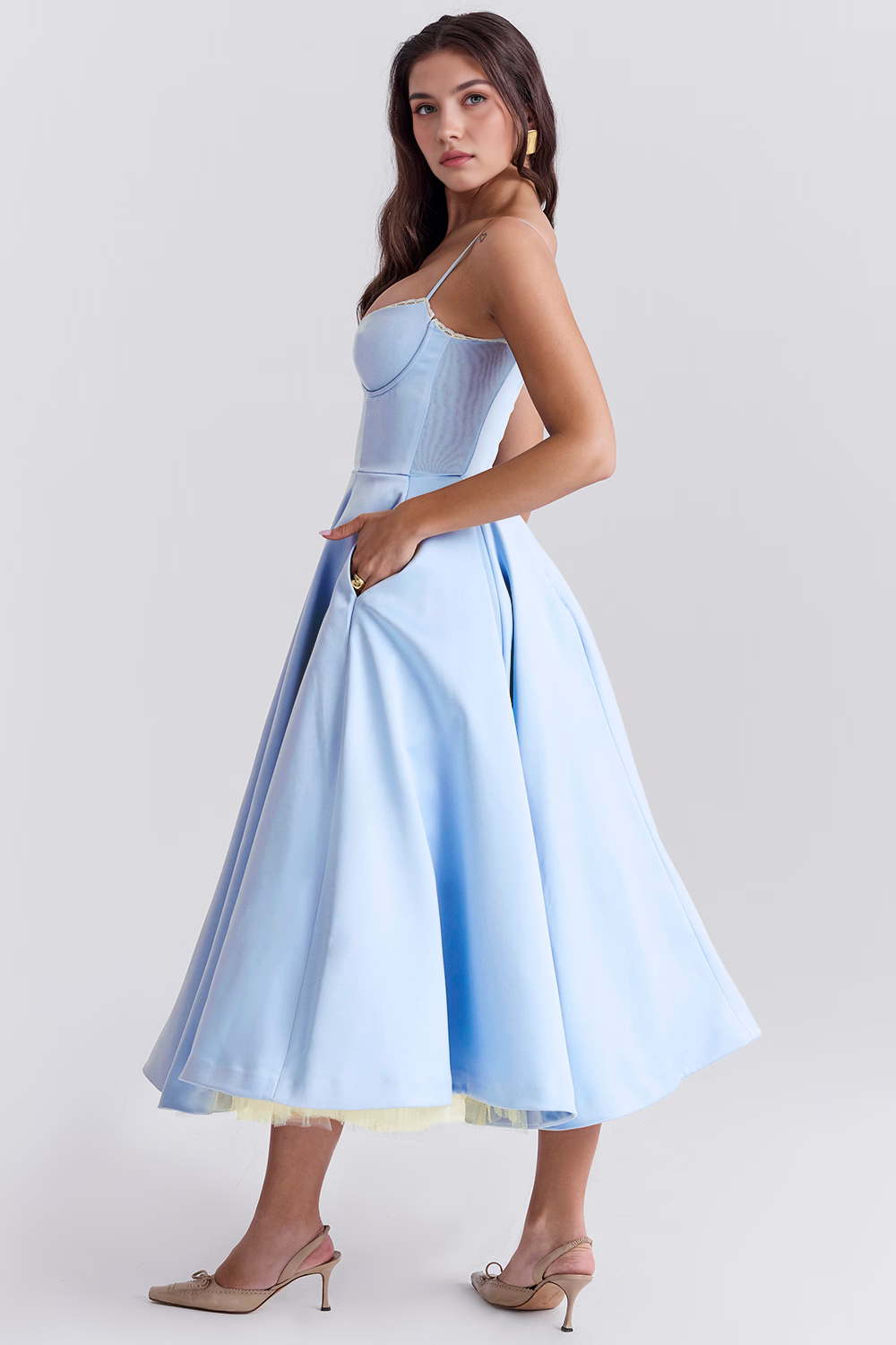 Cloe Midi Dress - Double-layered