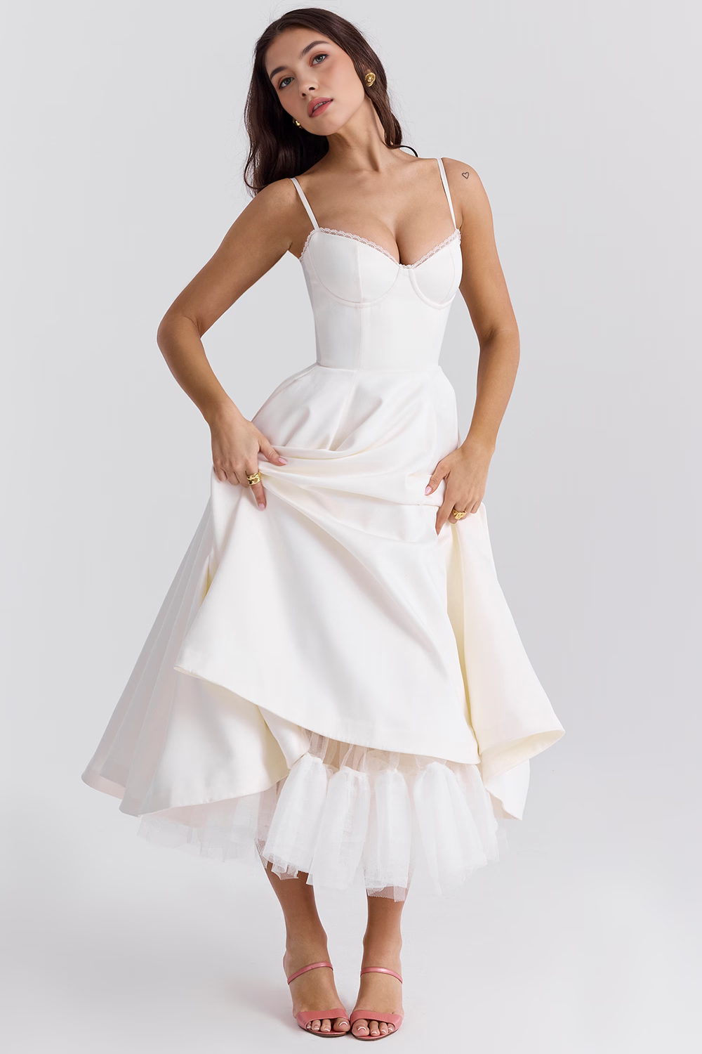 Cloe Midi Dress - Double-layered