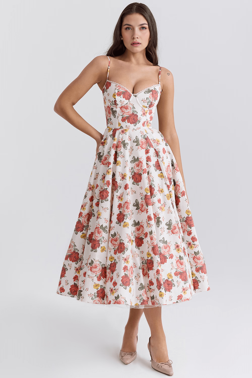 Cloe Midi Dress - Double-layered