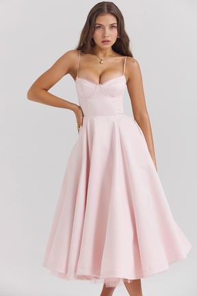 Cloe Midi Dress - Double-layered