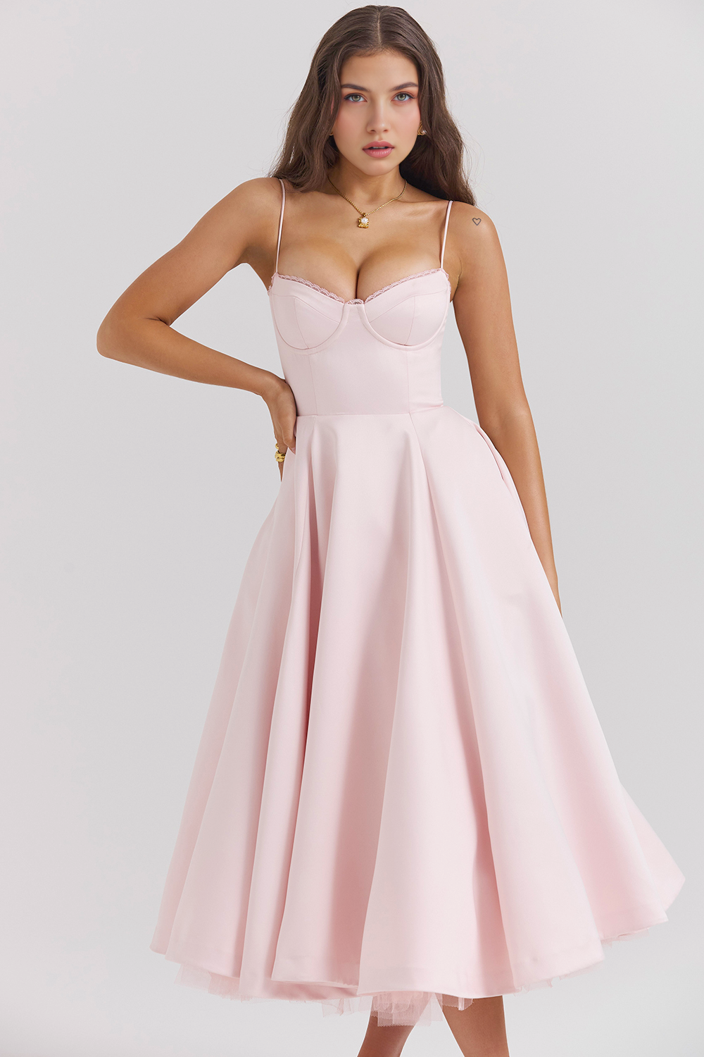 Cloe Midi Dress - Double-layered