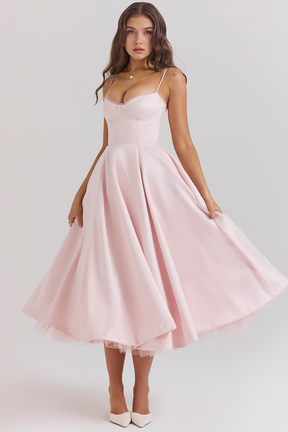 Cloe Midi Dress - Double-layered