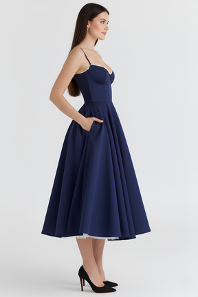 Cloe Midi Dress - Double-layered