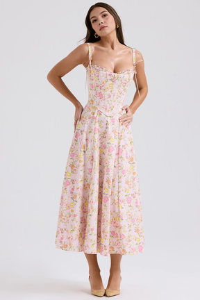 Midi dress Louise + detachable corset