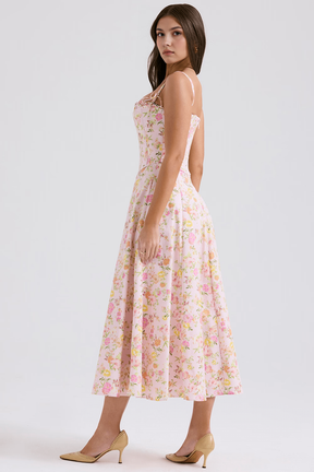 Midi dress Louise + detachable corset