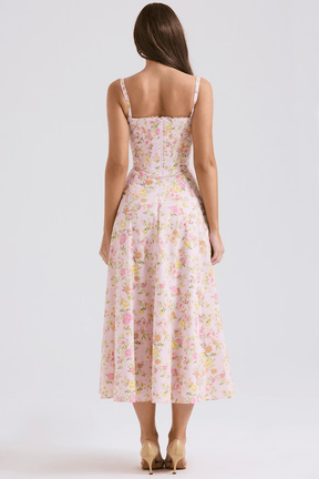 Midi dress Louise + detachable corset