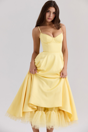 Cloe Midi Dress - Double-layered