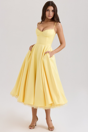 Cloe Midi Dress - Double-layered