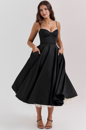 Cloe Midi Dress - Double-layered