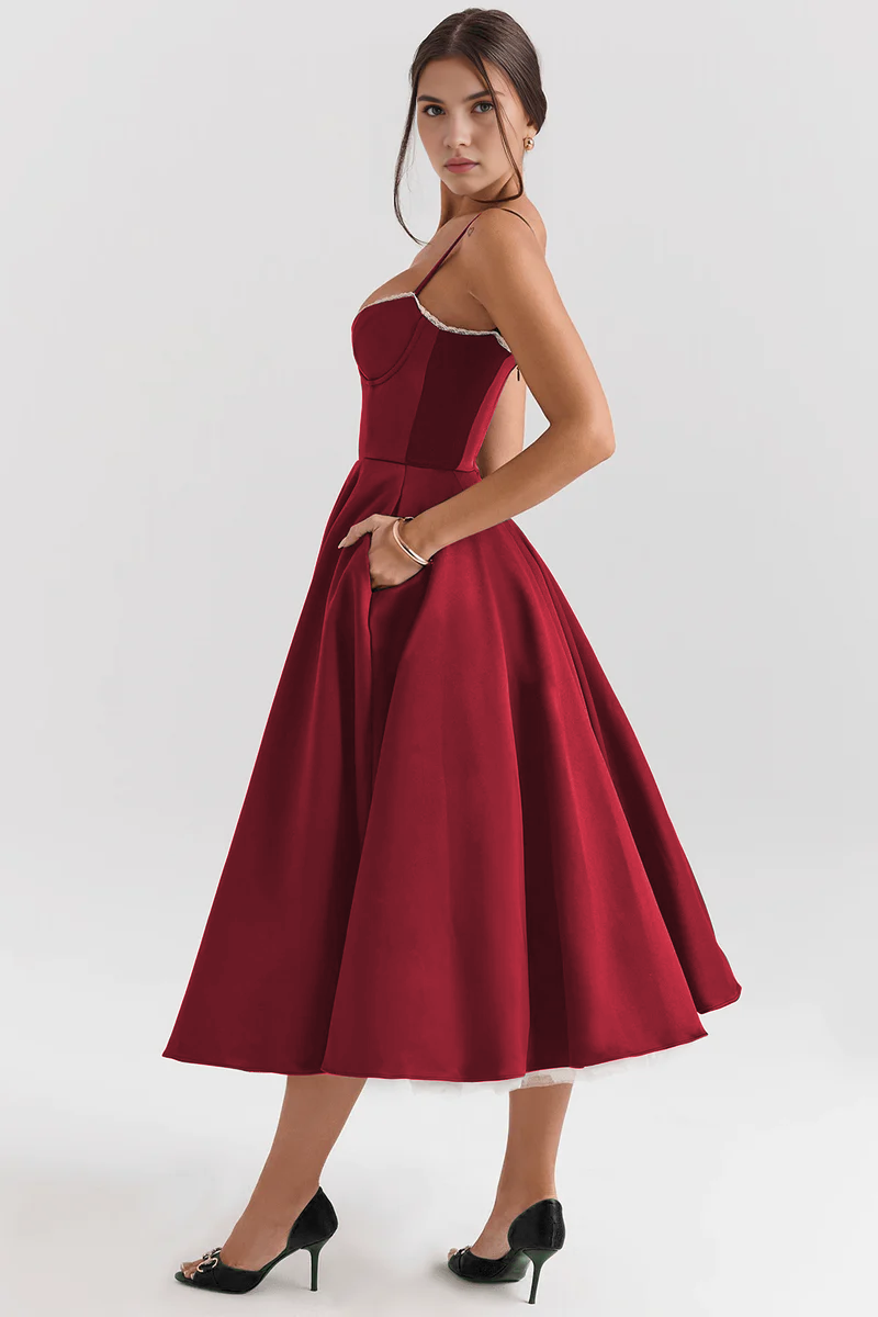 Cloe Midi Dress - Double-layered