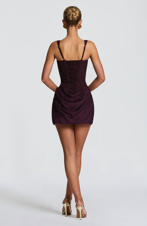 Clara Minikleid - Plum