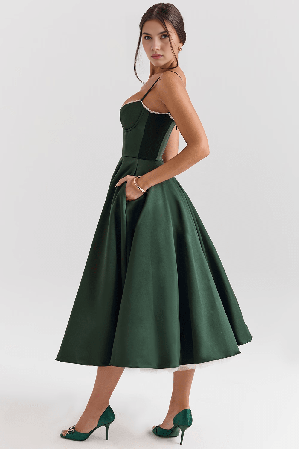 Cloe Midi Dress - Double-layered