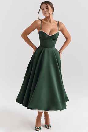 Cloe Midi Dress - Double-layered
