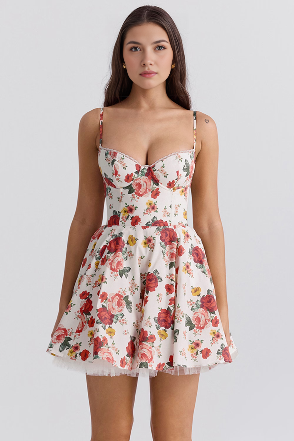 Short dress Cloe - Double-layered