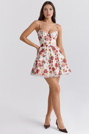 Short dress Cloe - Double-layered