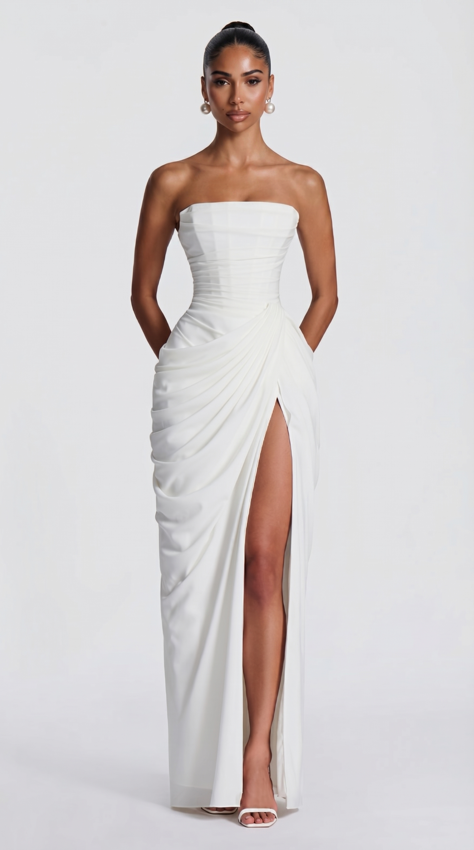 Nayla Maxikleid - Ivory