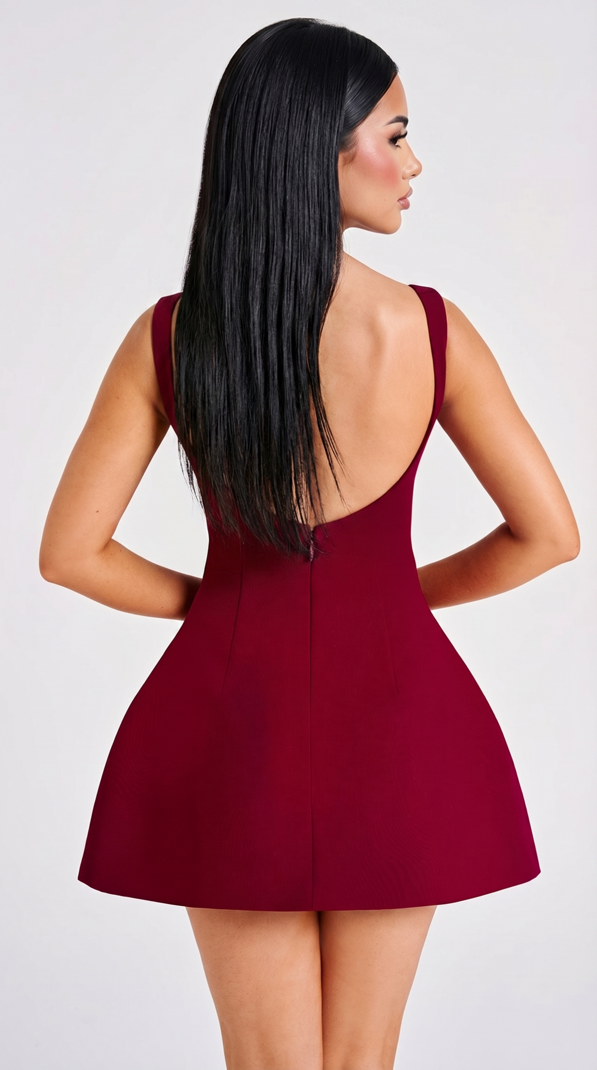 Liana Minikleid - Weinrot