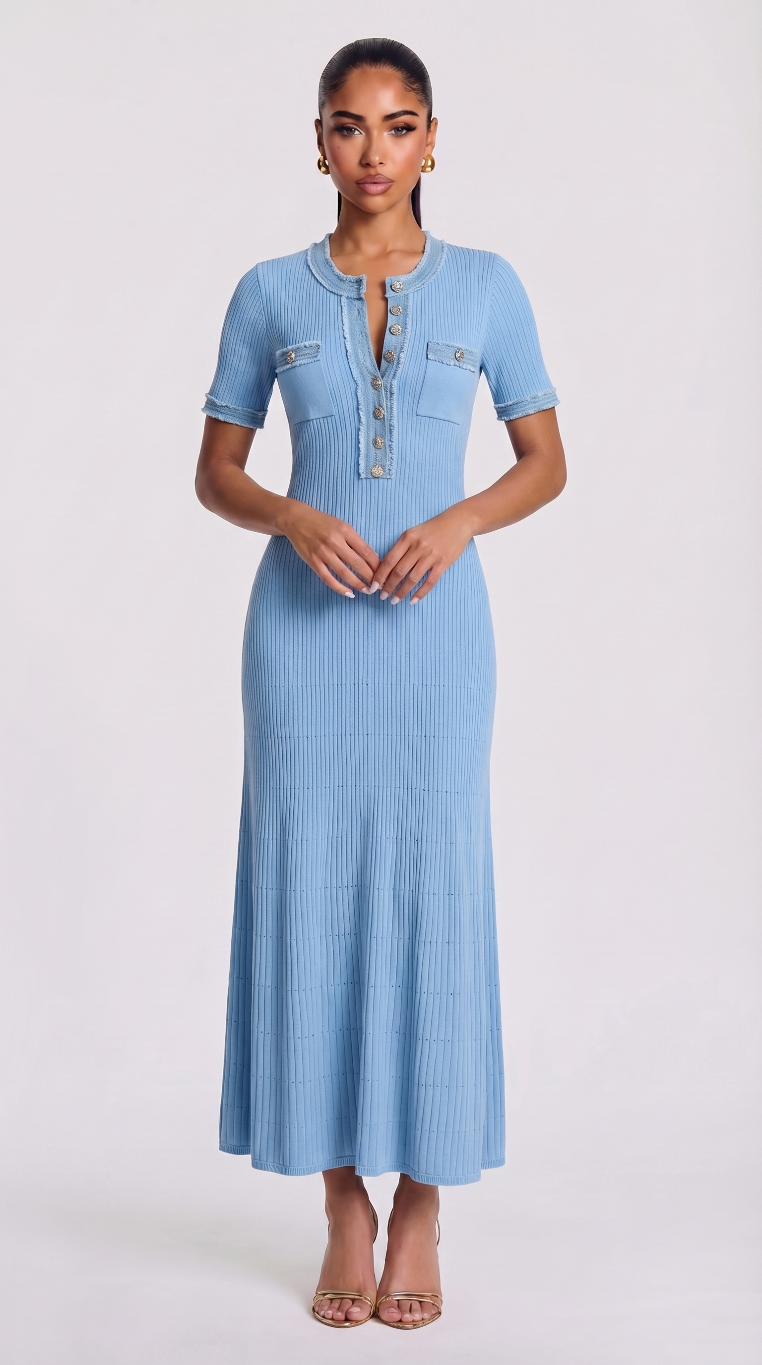 Siera Maxikleid - Blau