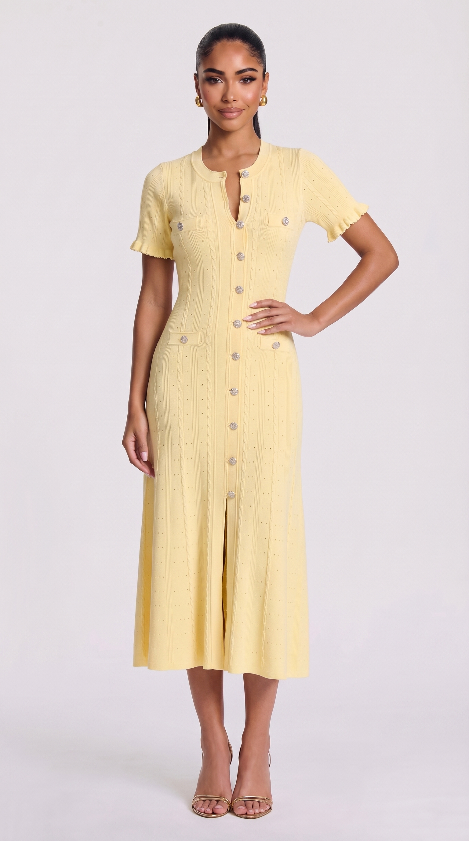 Aria Maxikleid - Lemon