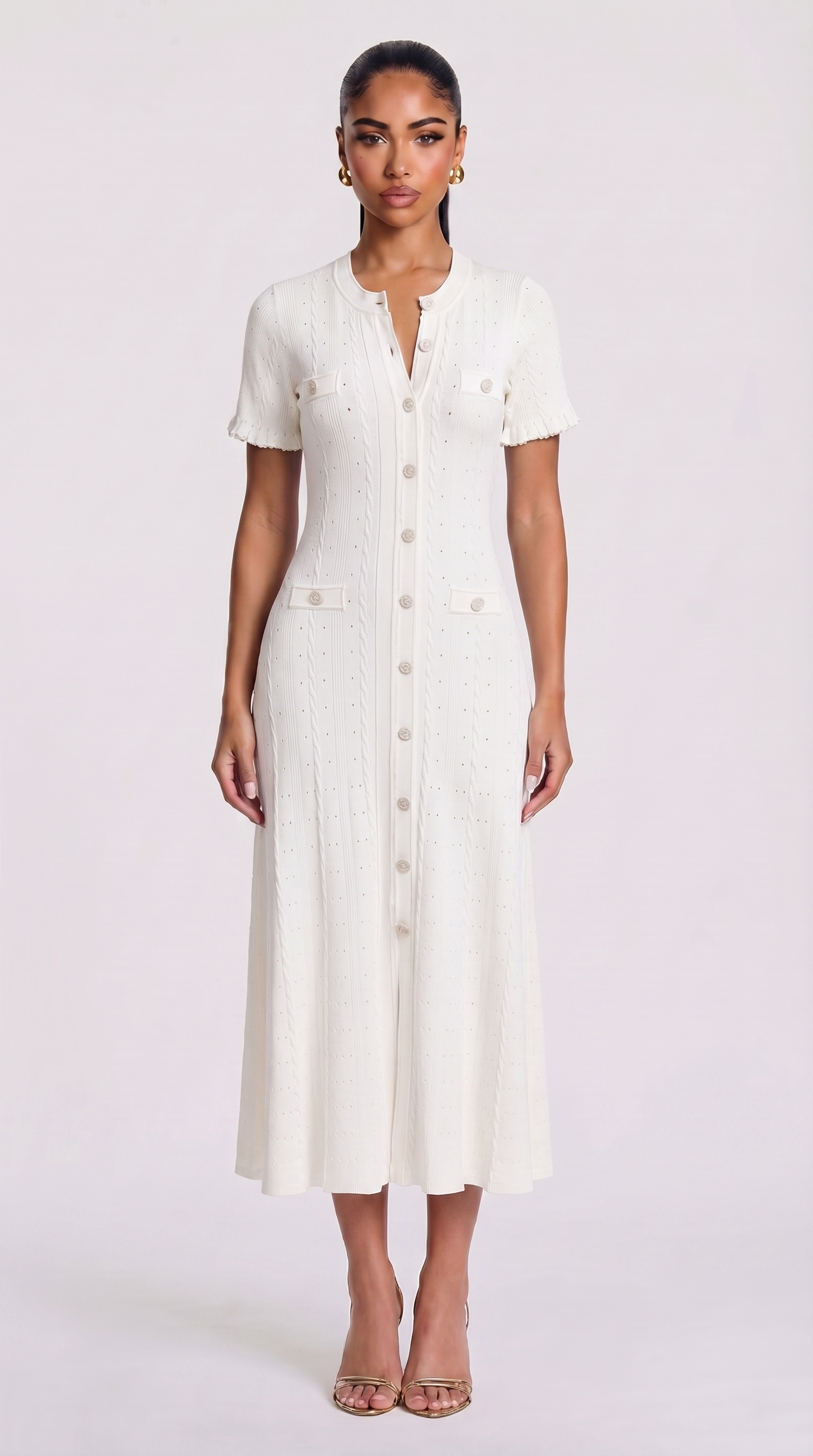 Aria Maxikleid - Weiß