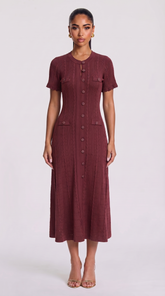 Aria Maxikleid - Weinrot