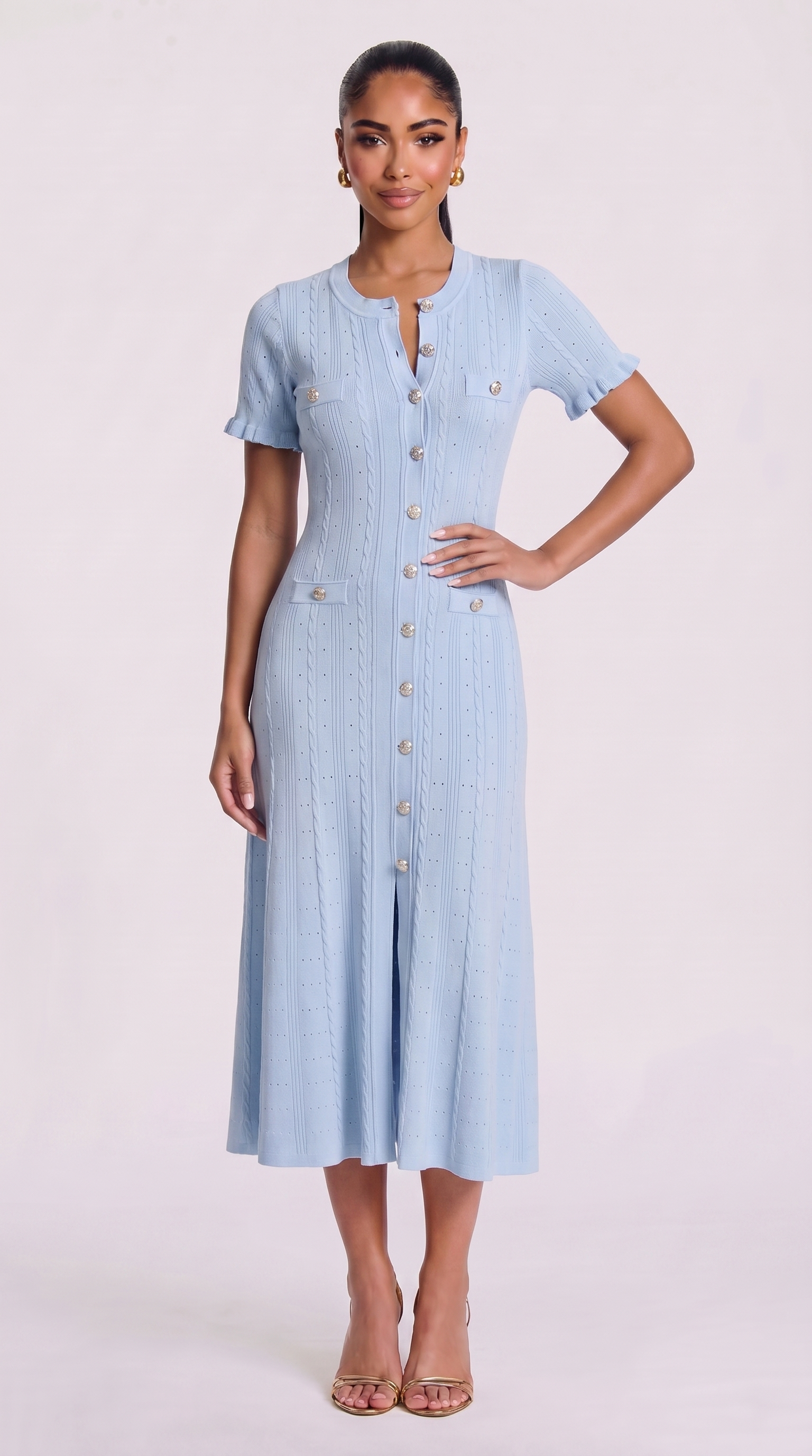 Aria Maxikleid - Hellblau